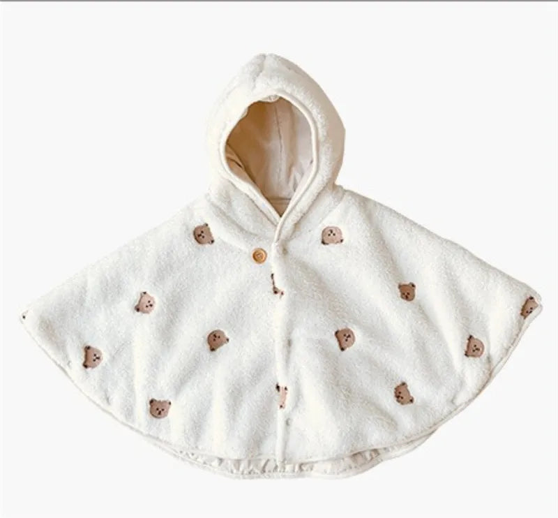 Poncho Bébé Polaire Lapin