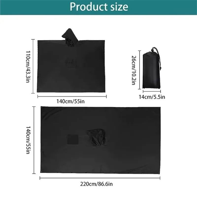 Poncho de Pluie Multifonction 3-en-1