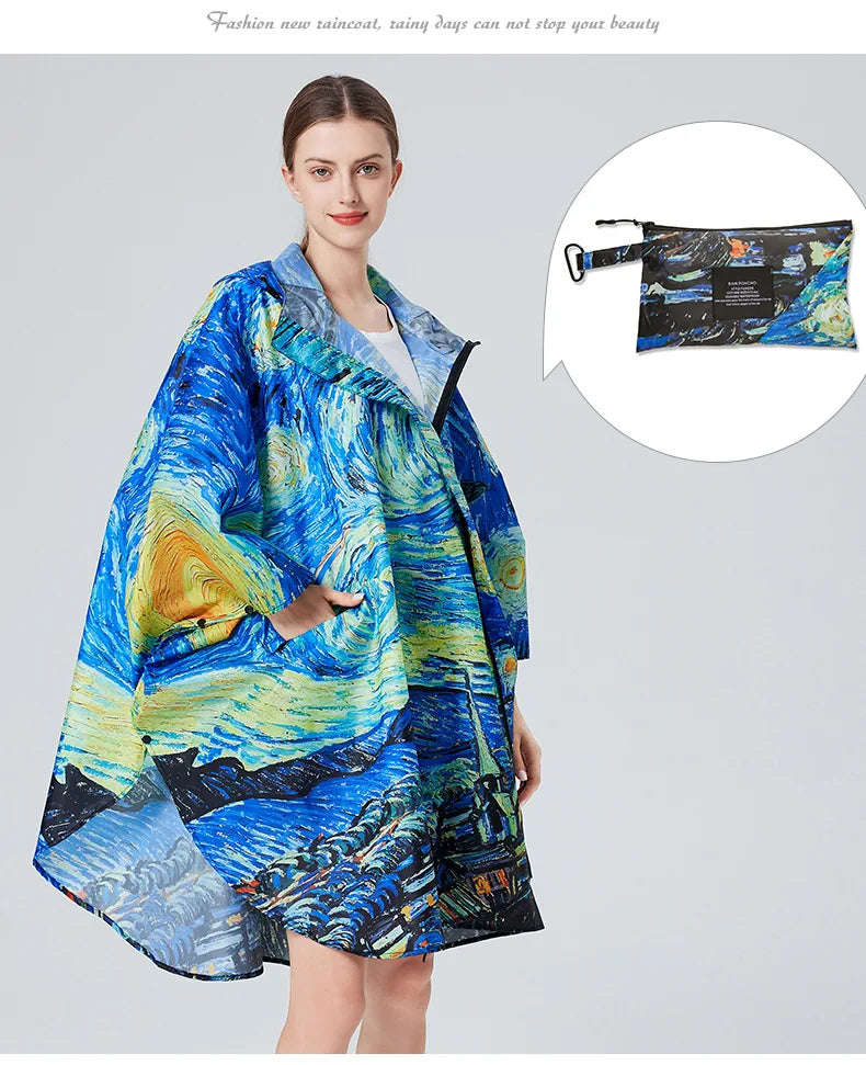 Poncho Imperméable Femme