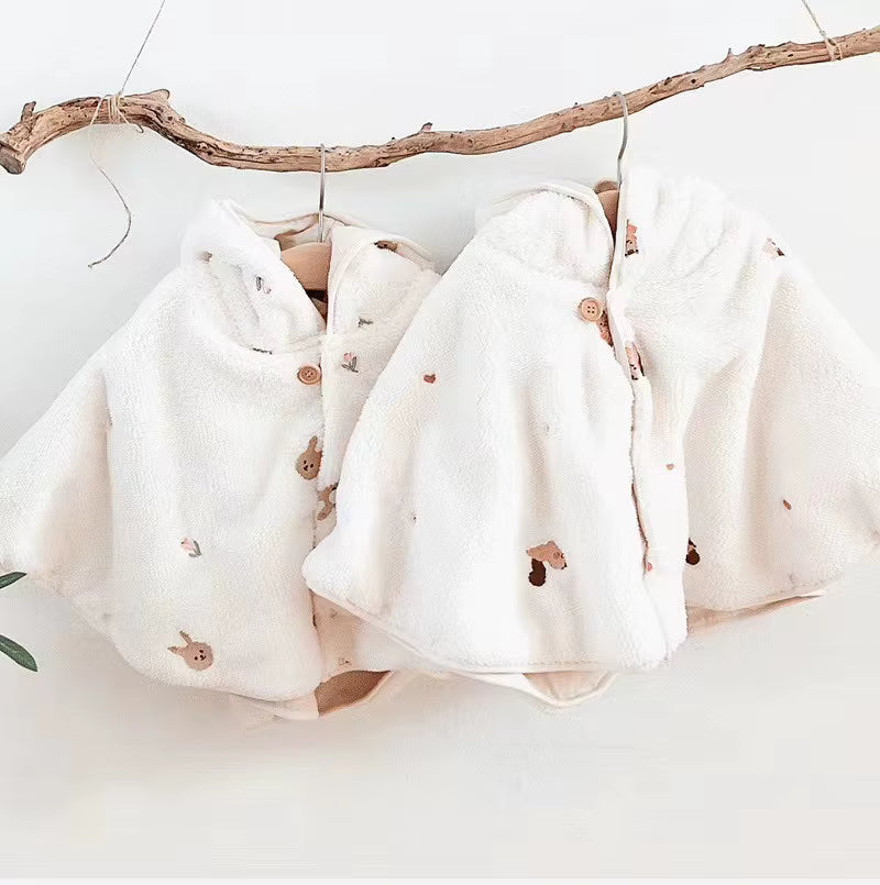 Poncho Polaire Bébé Dinosaure